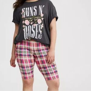 Plaid Pink Women's Shorts
